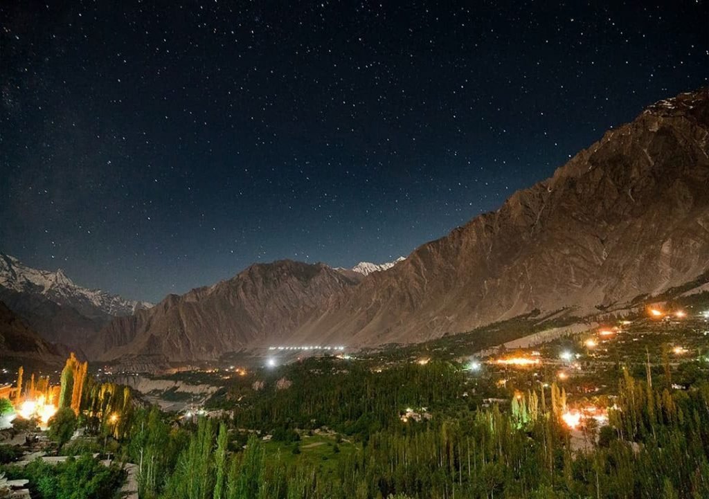 Gilgit Baltistan night view