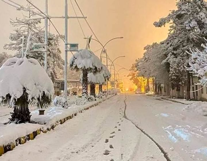 Snowfall in Quetta