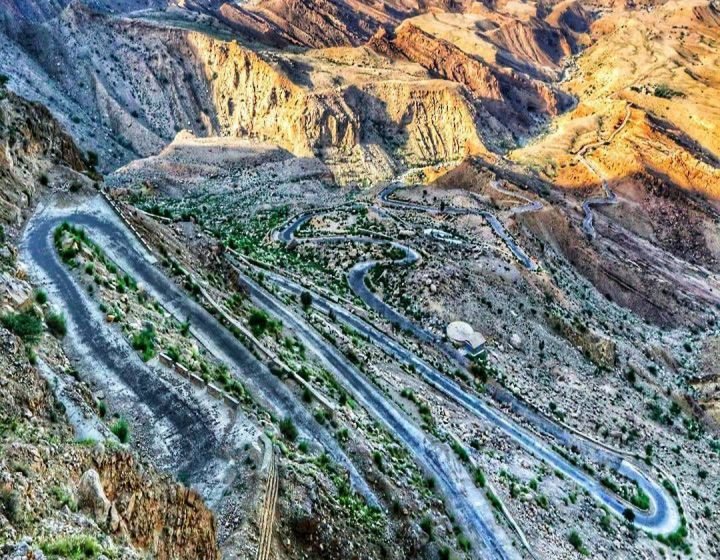 Zigzag road to Gorakh Mount