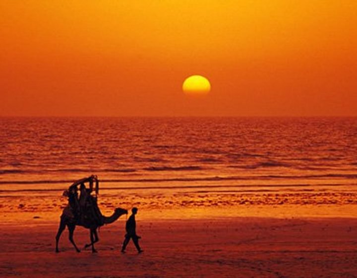 Sunset at Karachi sea View