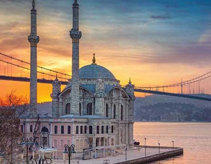 Istanbul Mosque Sunset view
